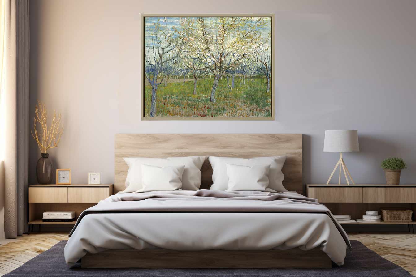 Pink & The White Orchard canvas Print