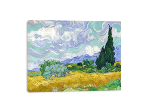 Wheat Field with Cypresses by Vincent Van Gogh Painting 