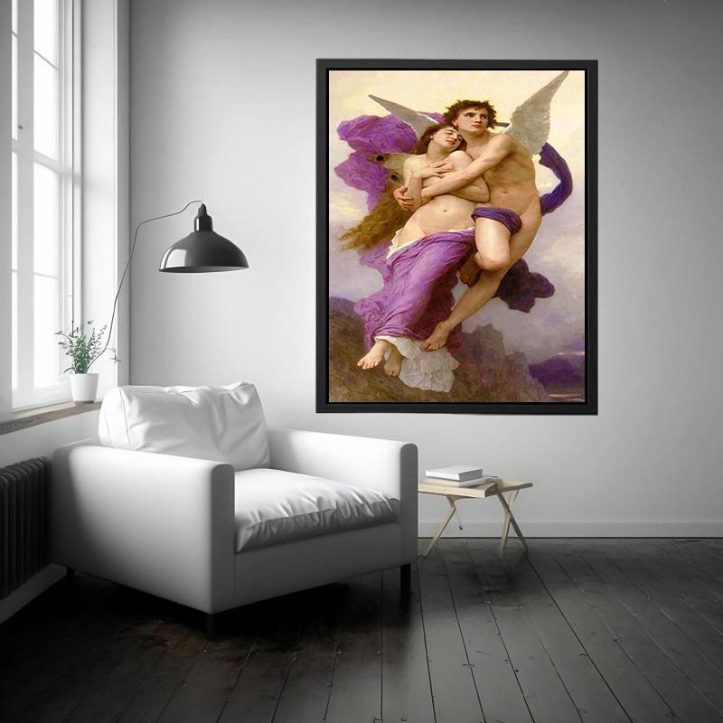 Le Ravissement de Psyche (The Rapture of Psyche) by William-Adolphe Bouguereau Painting 
