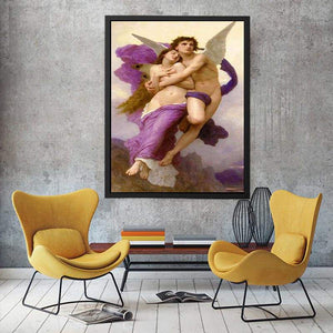 Le Ravissement de Psyche (The Rapture of Psyche) by William-Adolphe Bouguereau Painting 