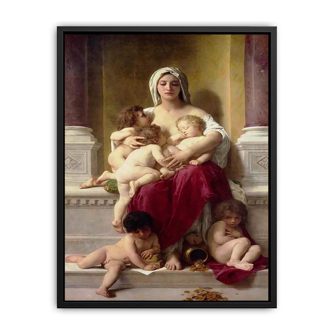 Charity 1878 Canvas Print
