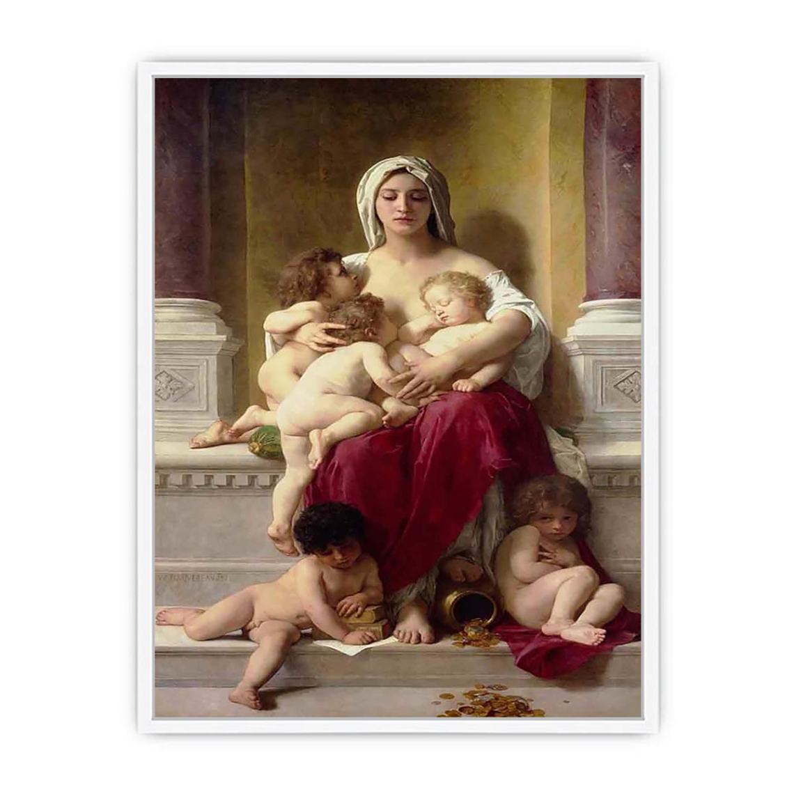 Charity 1878 Framed Print