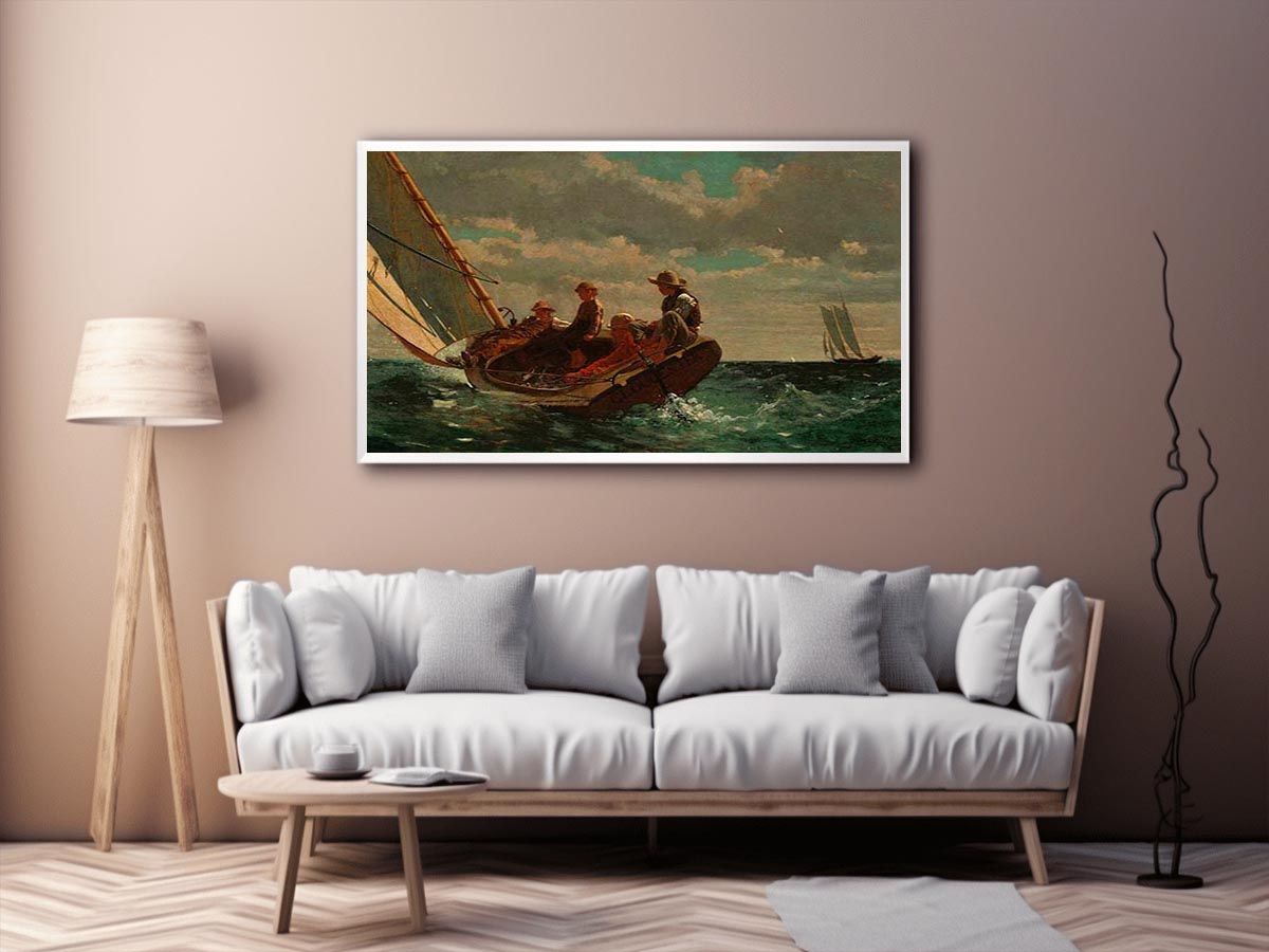 Breezing Up (or A Fair Wind) by Winslow Homer Painting 