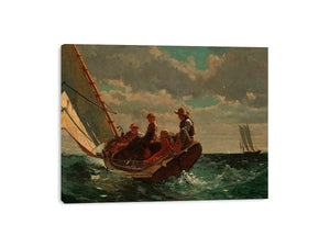 Breezing Up (or A Fair Wind) by Winslow Homer Painting 