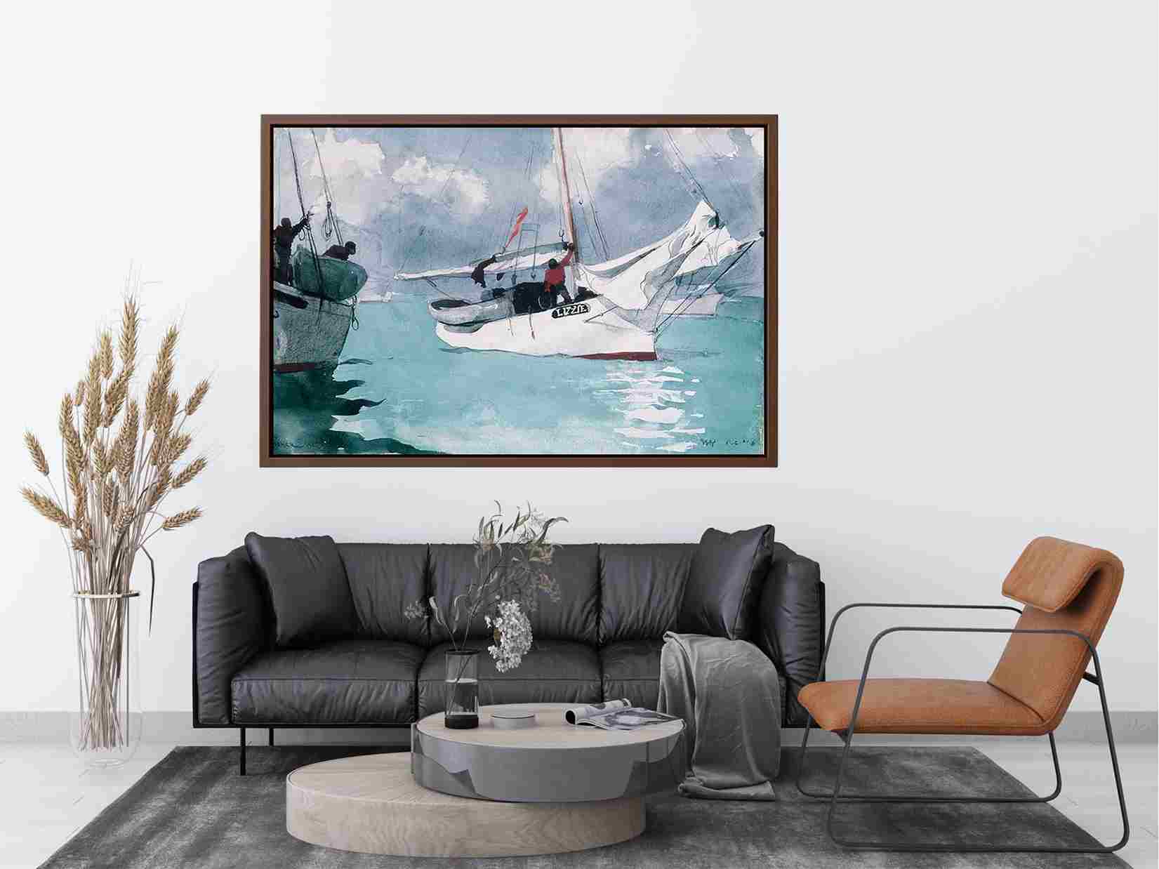 Fishing Boats, Key West by Winslow Homer Painting 