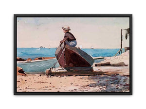 Waiting for Dad Canvas Print
