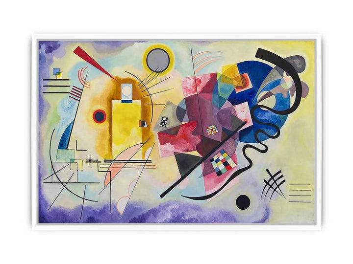 Yellow Red Blue Framed Print