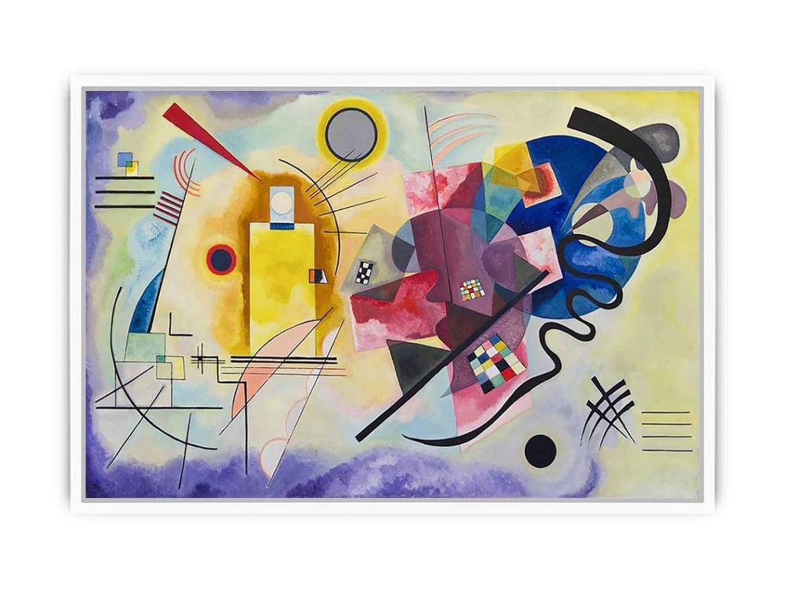 Yellow Red Blue Framed Print