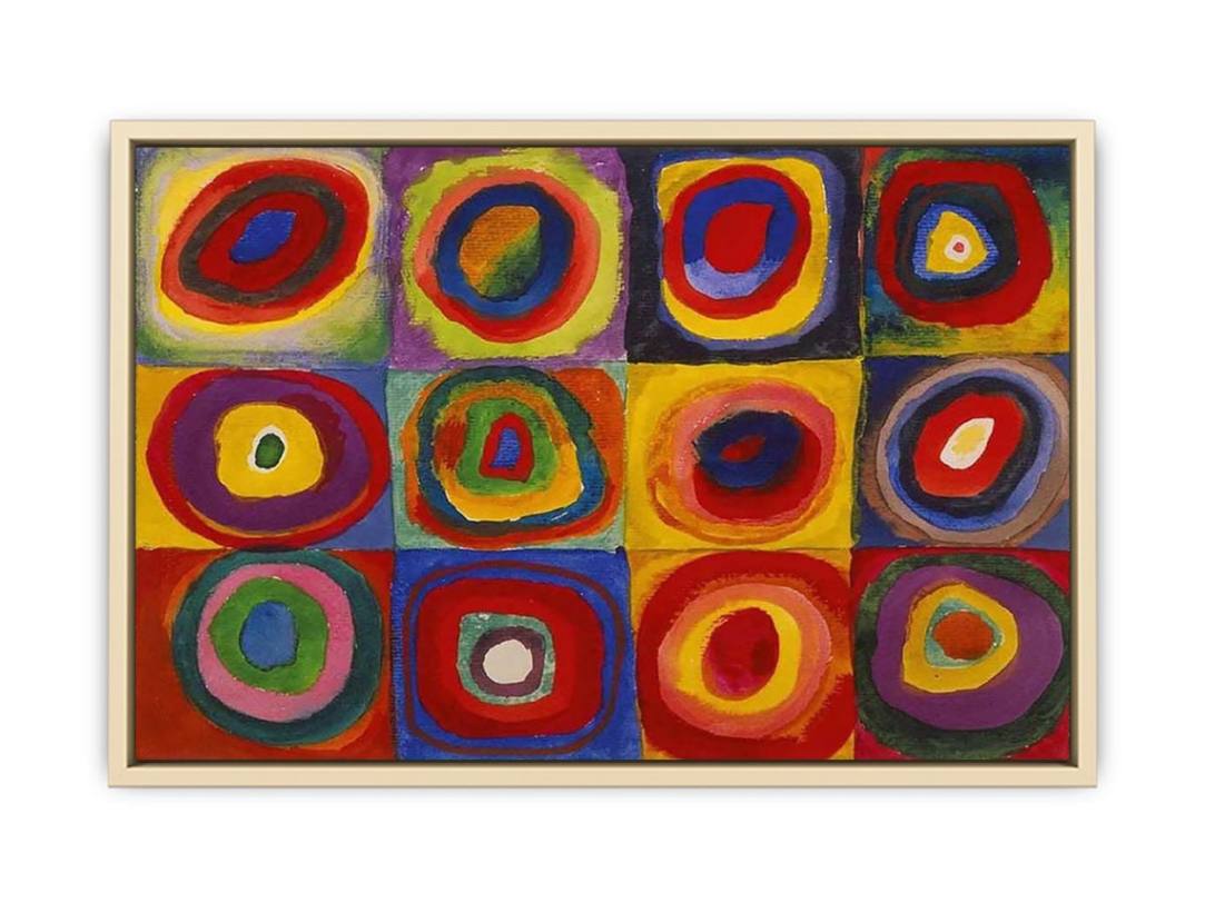 Squares with Concentric Rings  Art Print