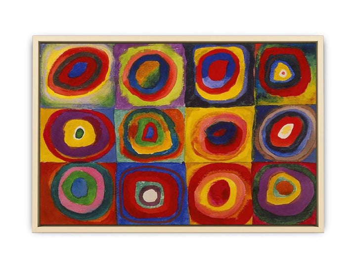 Squares with Concentric Rings  Art Print