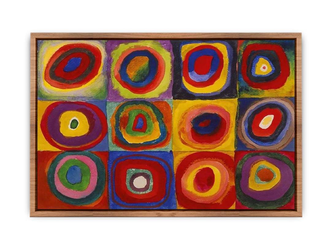Kandinsky Rings Squares with Concentric Rings by Wassily Kandinsky Painting – Canvas ...
