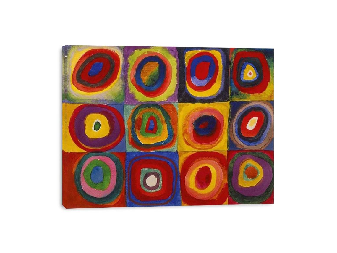 Squares with Concentric Rings by Wassily Kandinsky Painting 