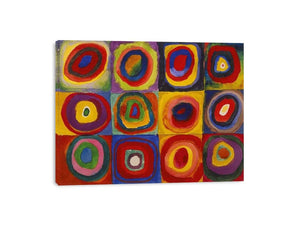 Squares with Concentric Rings by Wassily Kandinsky Painting 