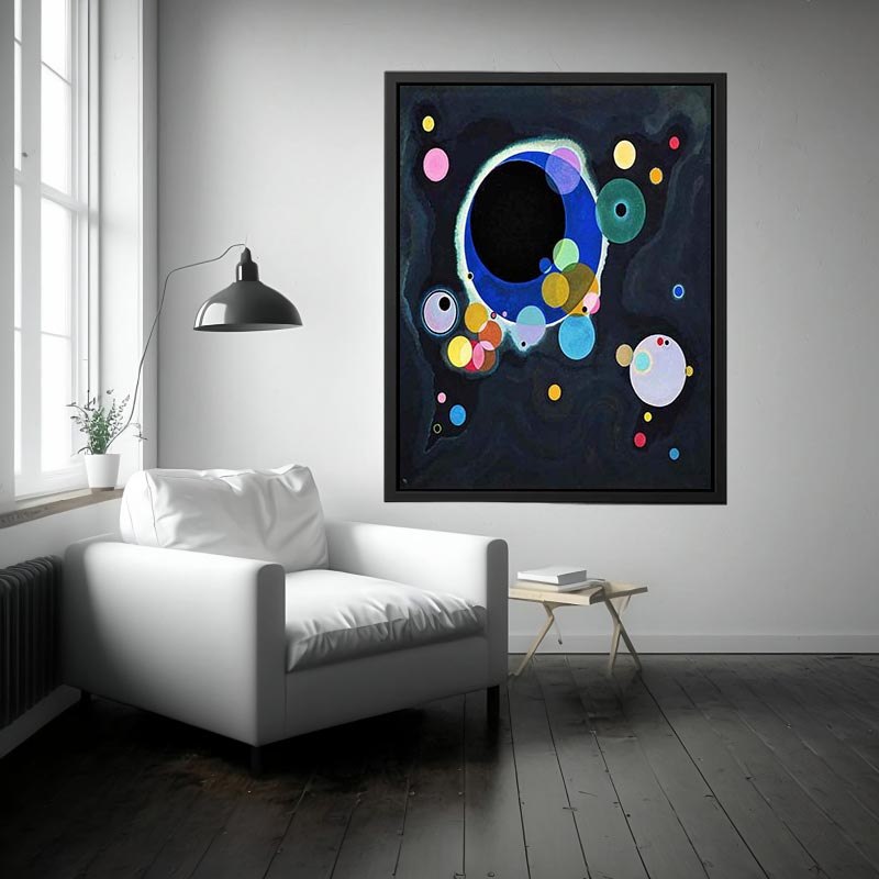 Several Circles by Wassily Kandinsky Painting 
