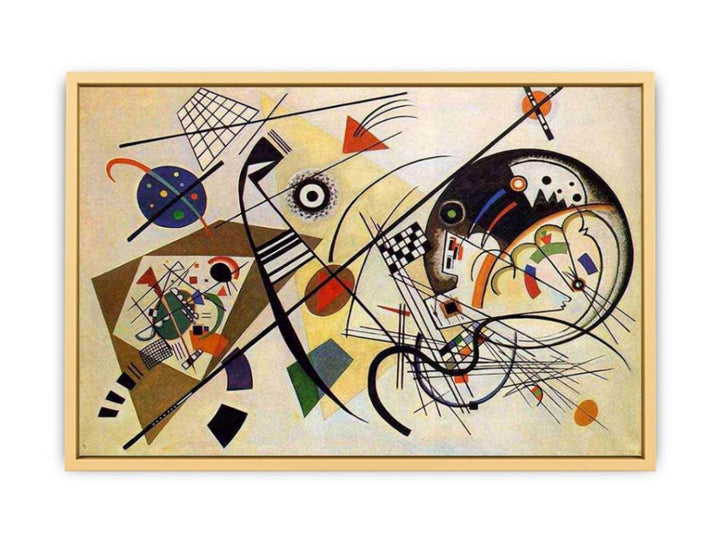 Throughgoing line Streched canvas