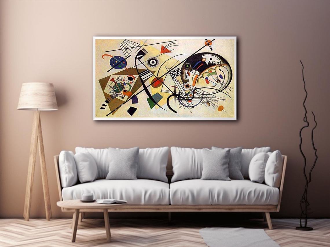 Throughgoing line by Wassily Kandinsky Painting 