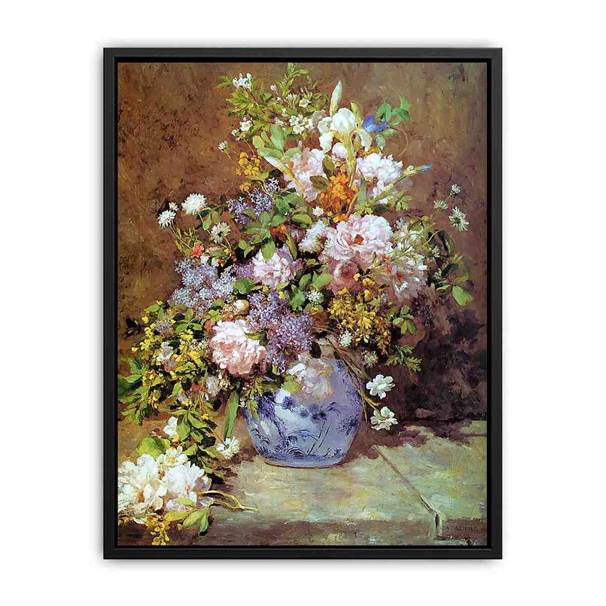 Spring Bouquet by Pierre Auguste Renoir Canvas Print