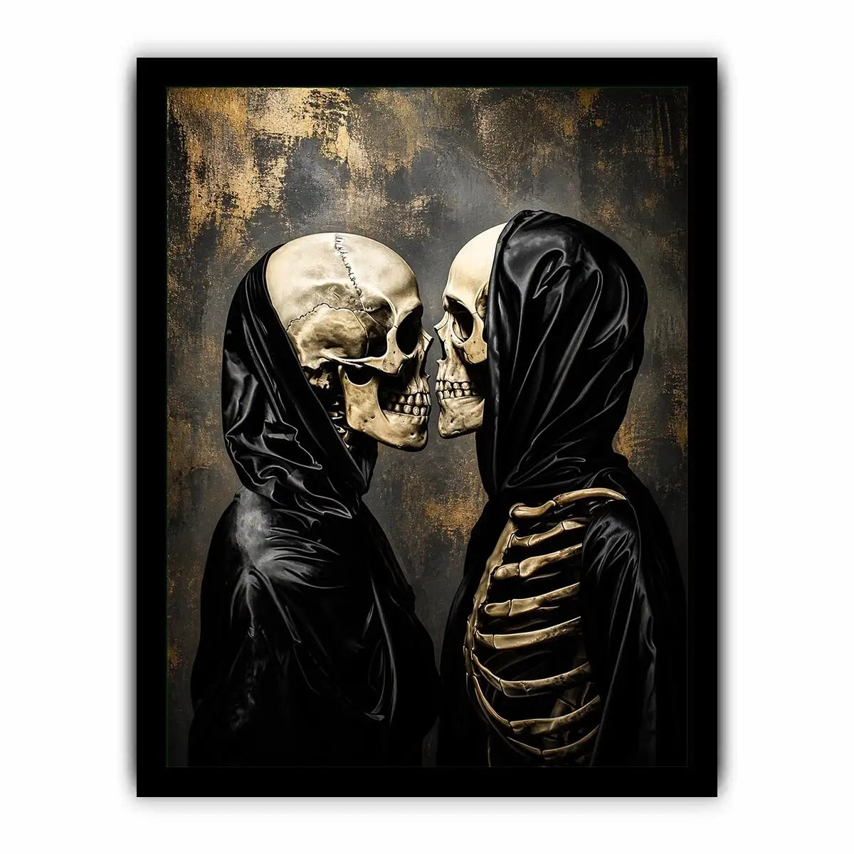 Intimate embrace of the forgotten skeletons