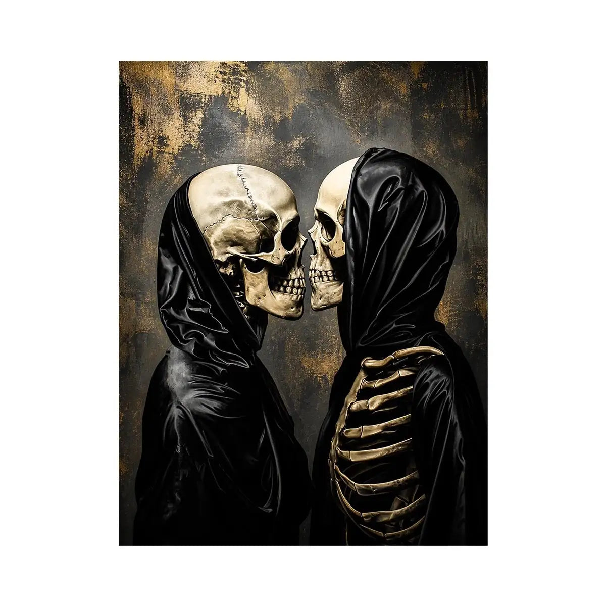 Intimate embrace of the forgotten skeletons