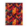 Vibrant watercolor chevron mosaic design