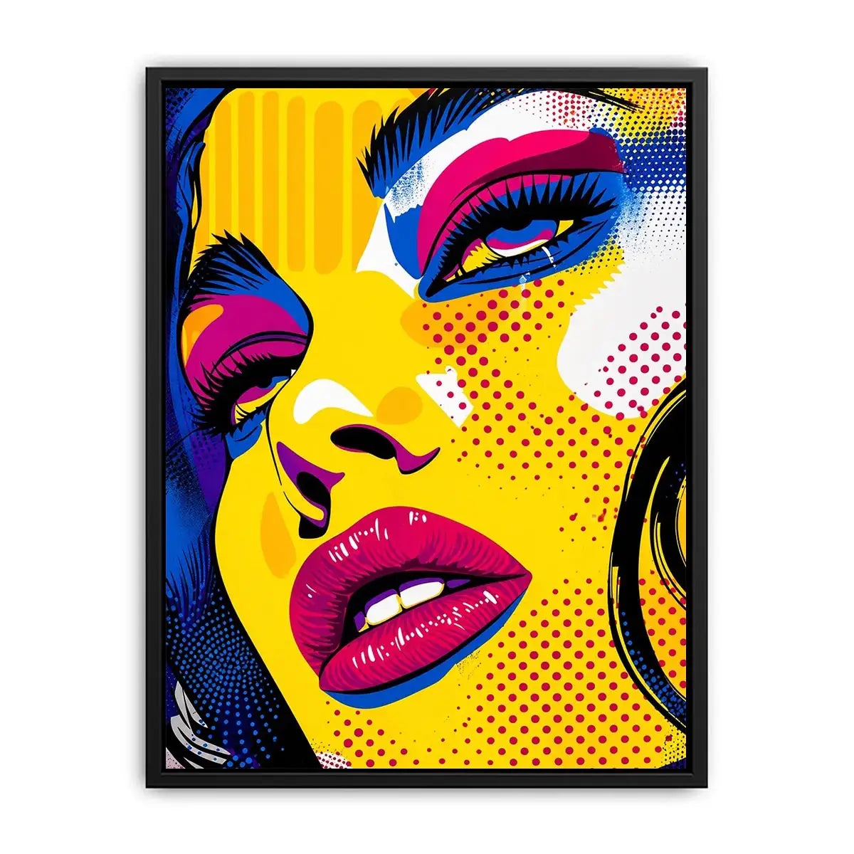 Pop art glamour with bold colors