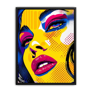 Pop art glamour with bold colors
