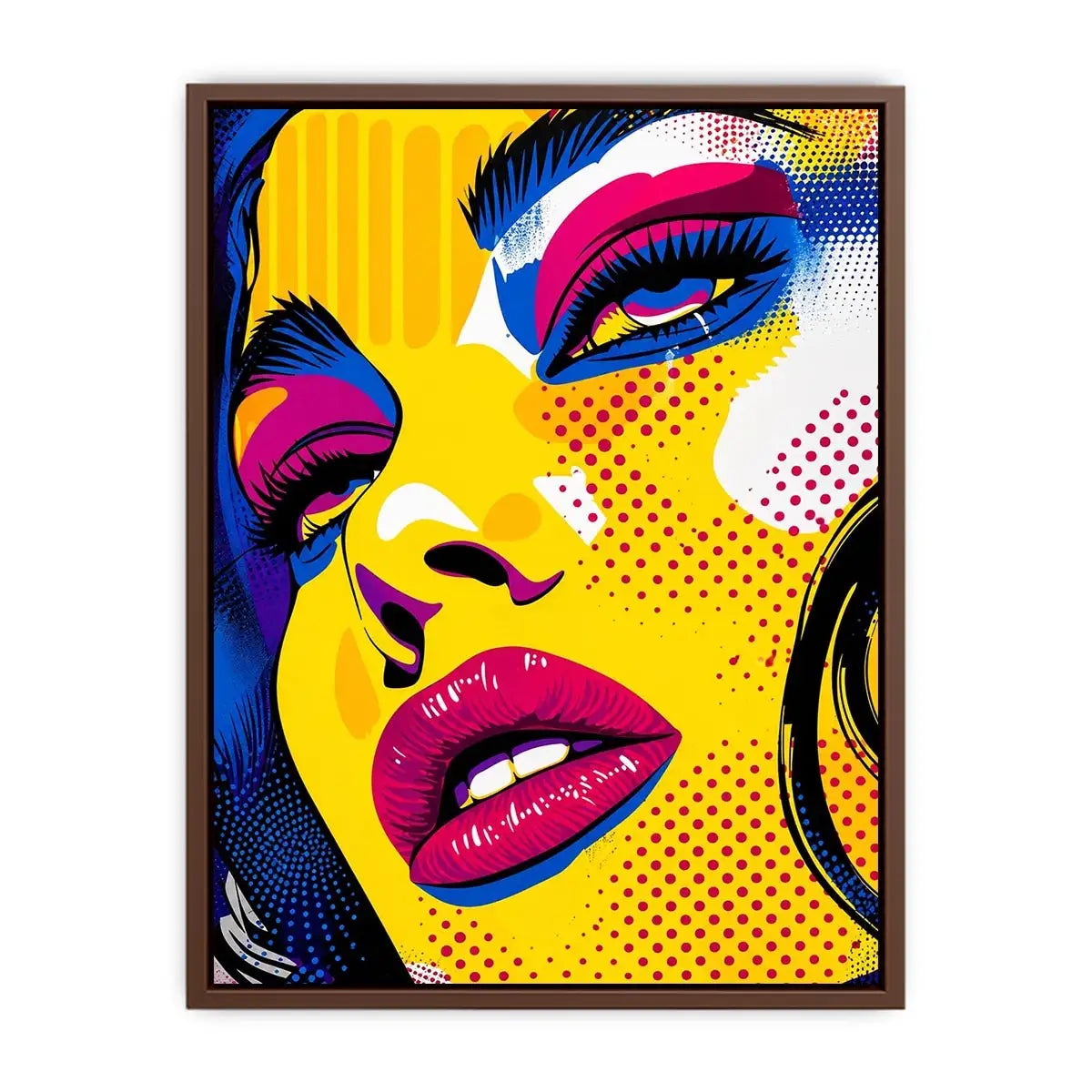 Pop art glamour with bold colors