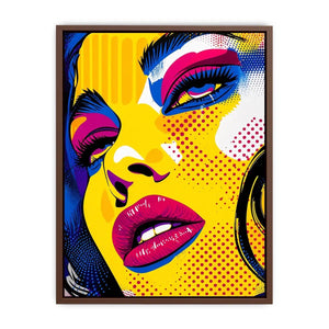 Pop art glamour with bold colors