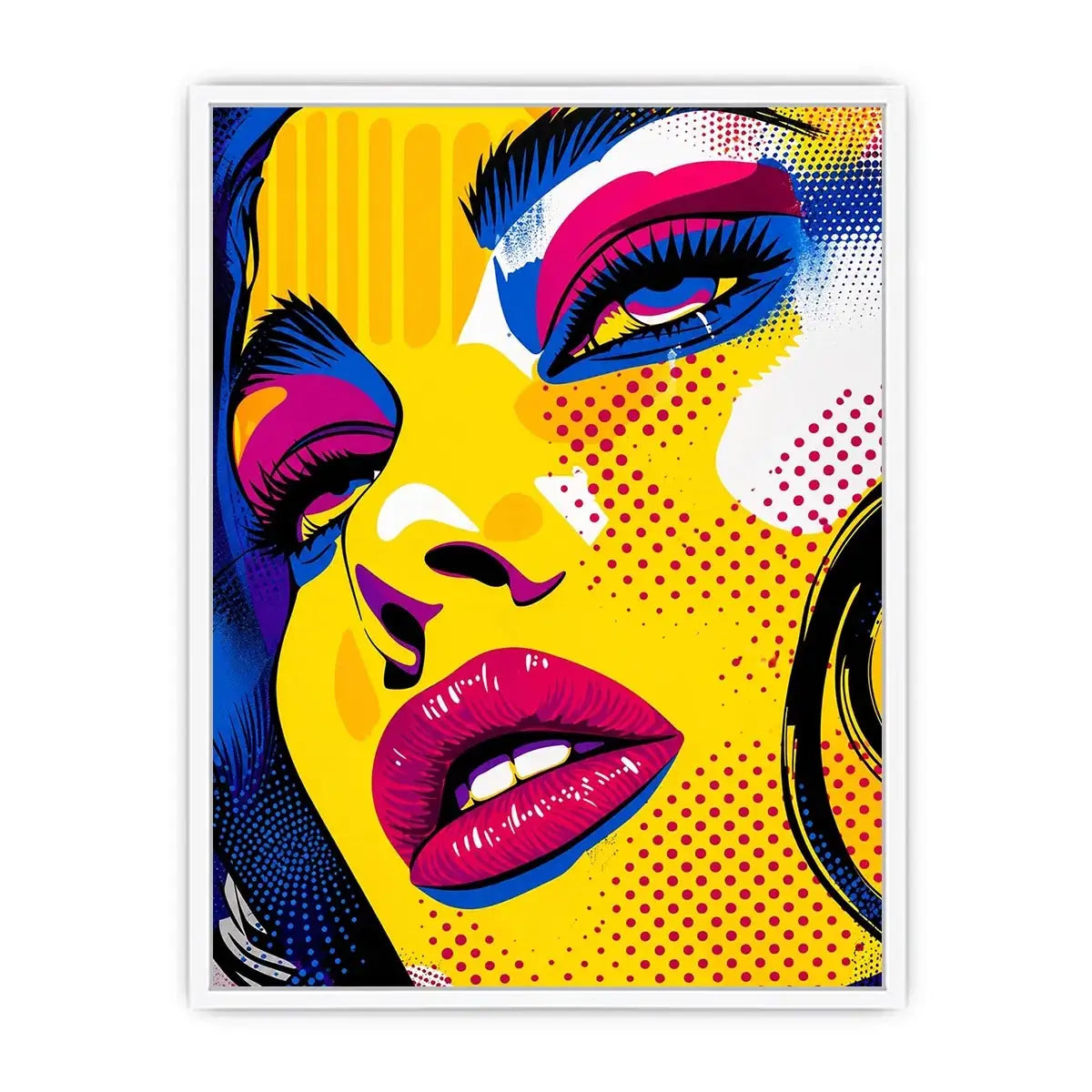 Pop art glamour with bold colors