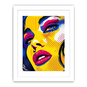 Pop art glamour with bold colors