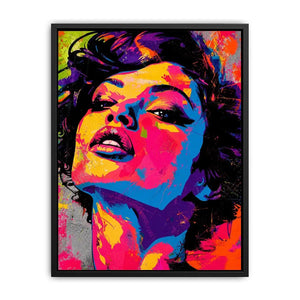 Bold and colorful pop art portrait