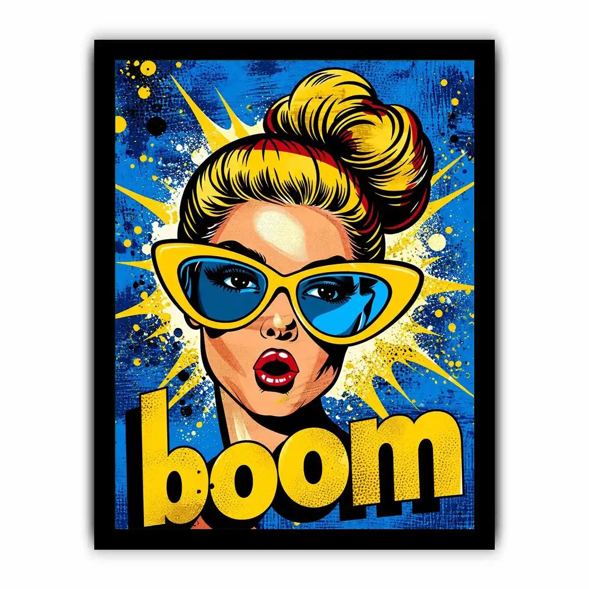 Surprised pop art explosion