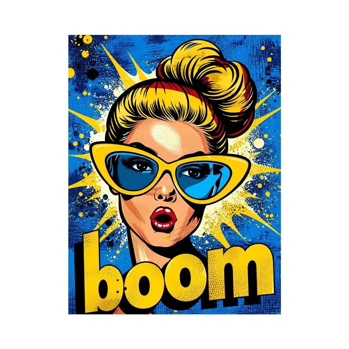 Surprised pop art explosion