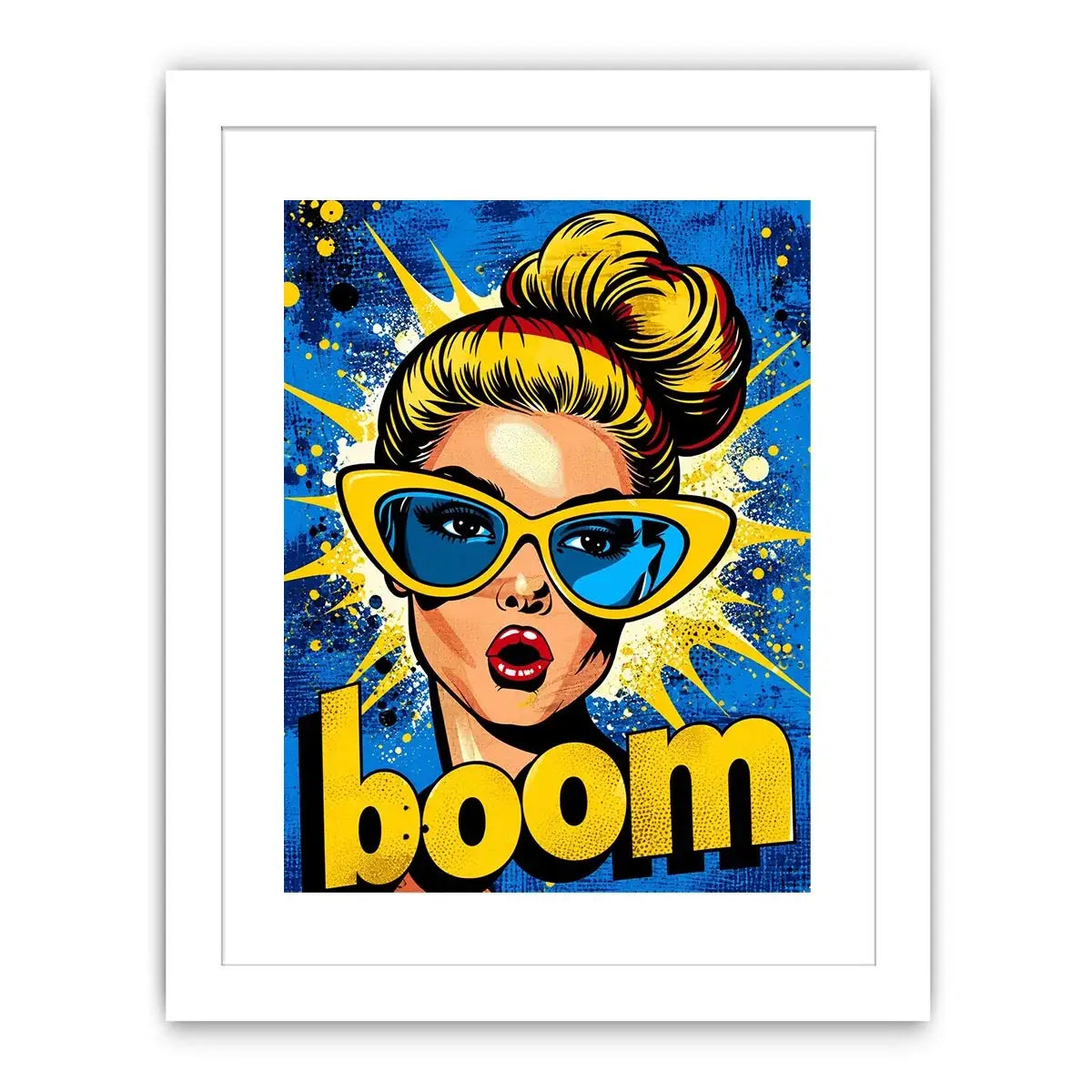 Surprised pop art explosion