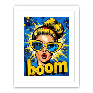 Surprised pop art explosion