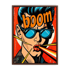Boom explosion in pop-art style