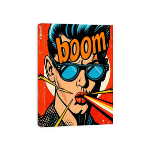 Boom explosion in pop-art style