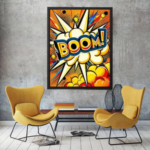 Explosive comic burst of excitement