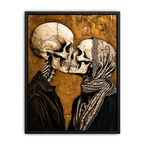 Gothic kiss in a timeless embrace