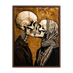 Gothic kiss in a timeless embrace