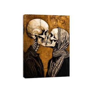 Gothic kiss in a timeless embrace