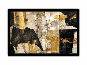 Muted textures with gilded accents