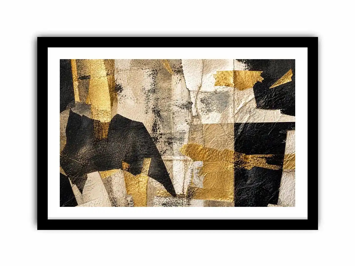 Muted textures with gilded accents