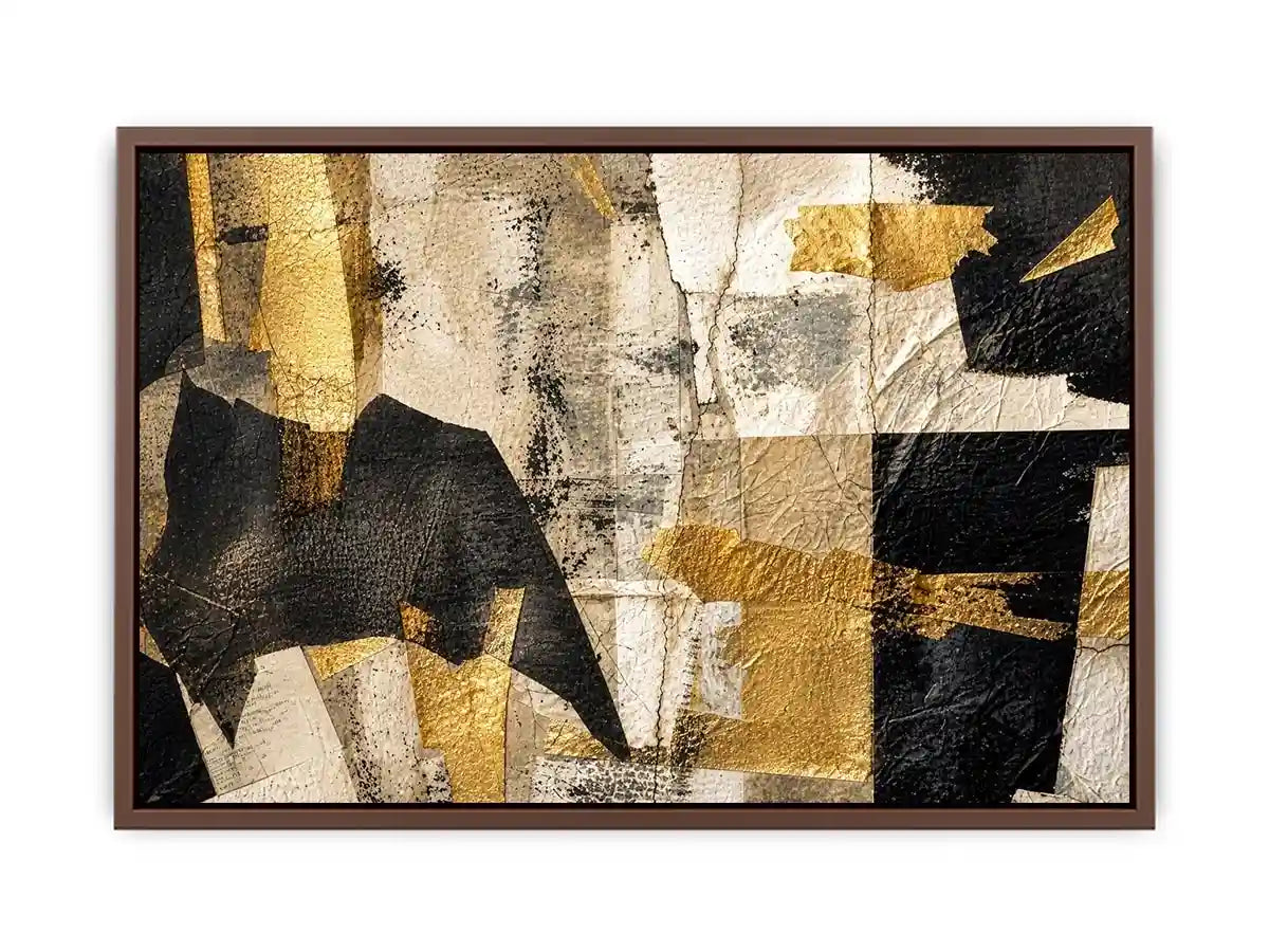 Muted textures with gilded accents