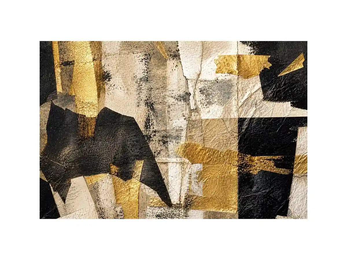Muted textures with gilded accents