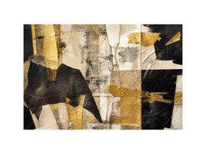 Muted textures with gilded accents