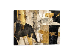 Muted textures with gilded accents