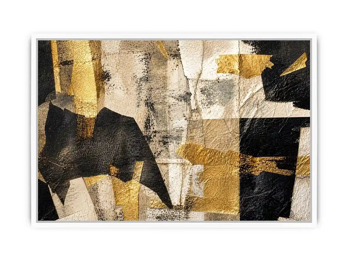 Muted textures with gilded accents