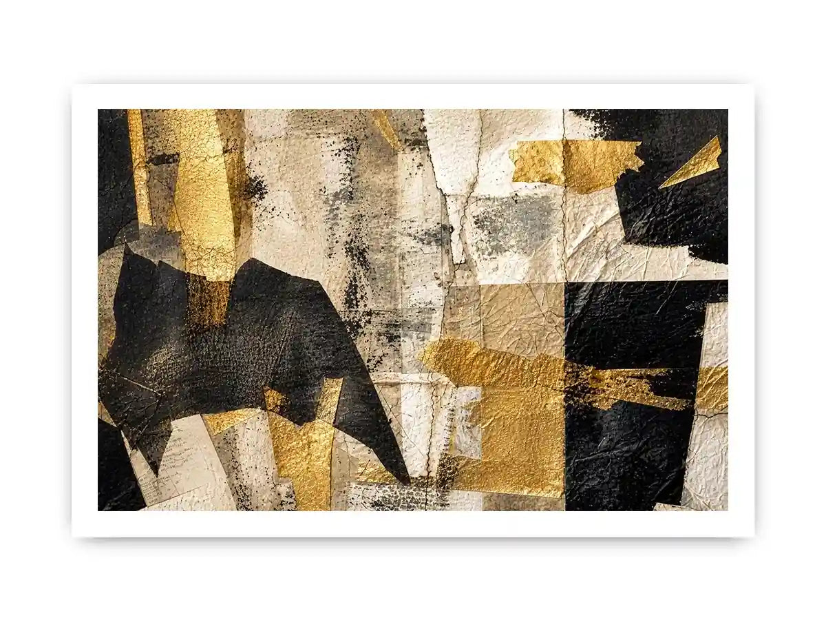 Muted textures with gilded accents