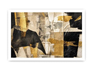 Muted textures with gilded accents